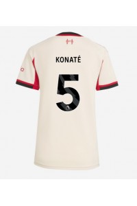 Liverpool Ibrahima Konate #5 Jalkapallovaatteet Naisten Vieraspaita 2025-26 Lyhythihainen